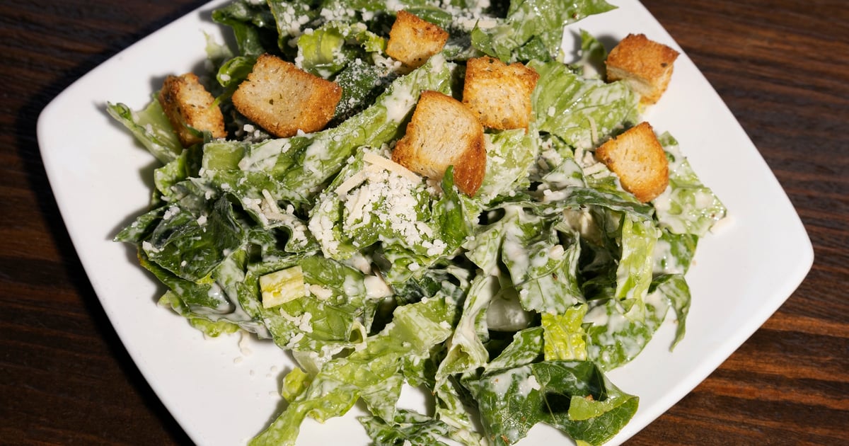 Side Caesar Salad Eats Stacked Food Well Built