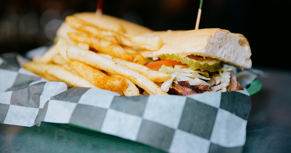 Alligator Sausage Po Boy Dinner Menu Ina Mae Tavern Packaged