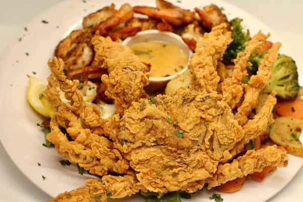 Fried Soft Shell Crab Menu Pincher S Restaurant