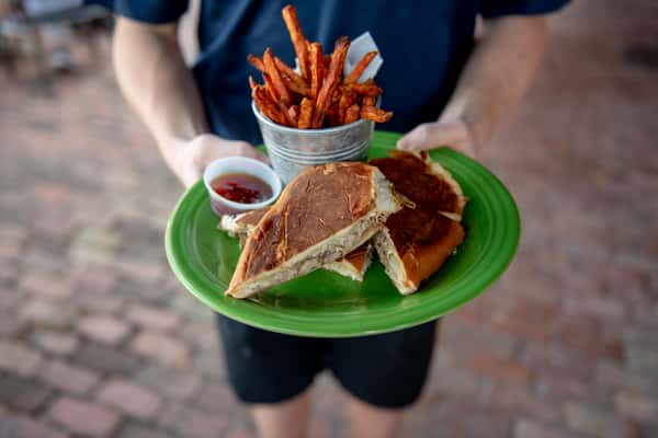 Pressed Duck Sandwich Menu Deli Lane Caf Sunset Tavern