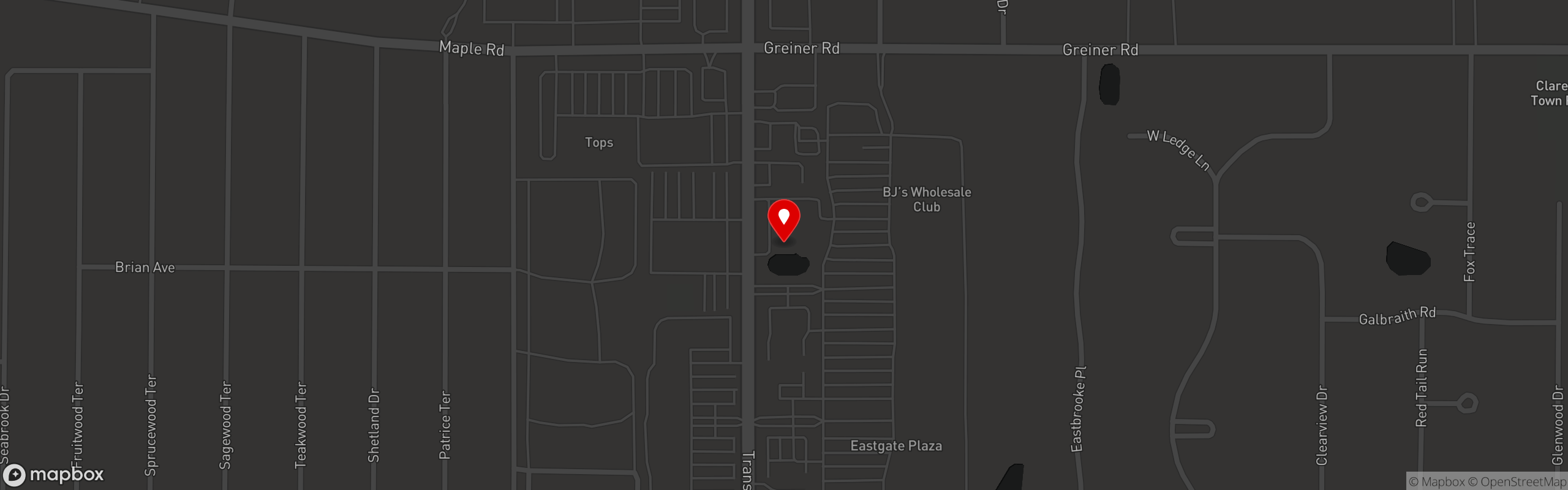 Street map pinning Neat in Williamsville
