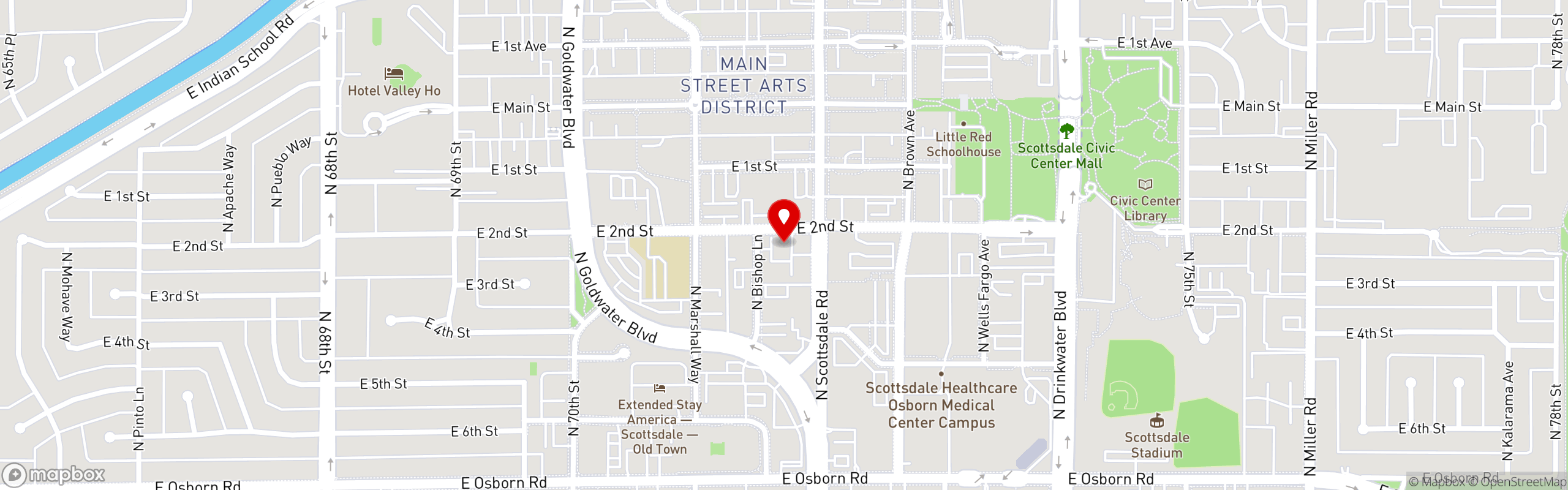 Street map pinning United Catering in United Catering