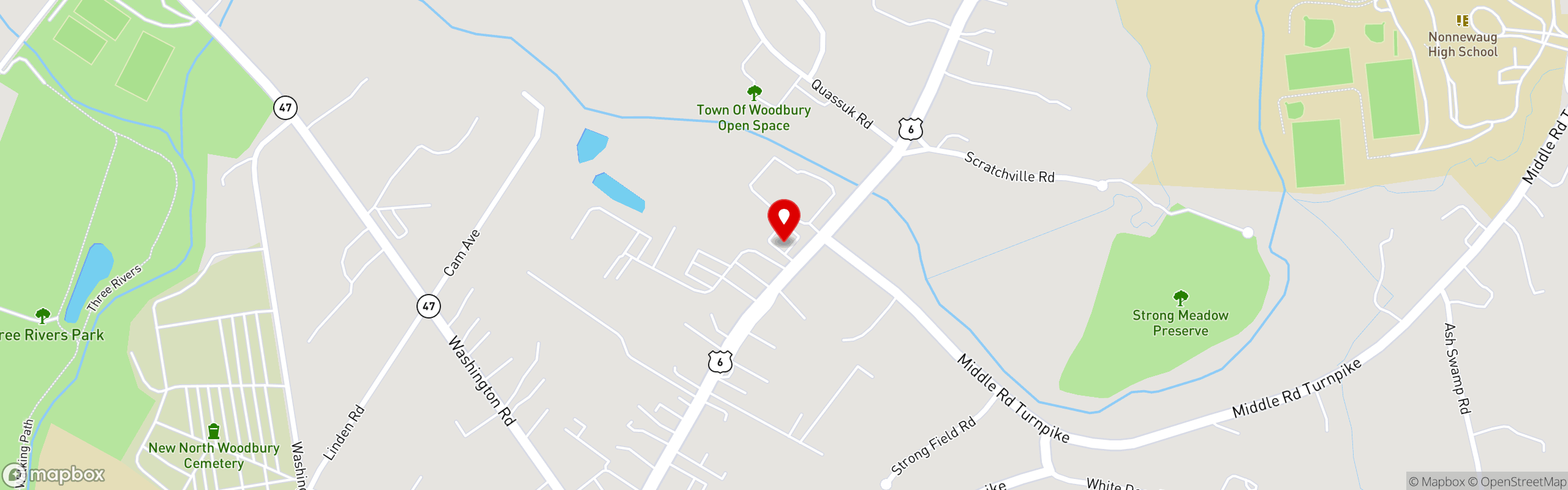 Street map pinning San Remo Restaurant & Pizzeria in Woodbury