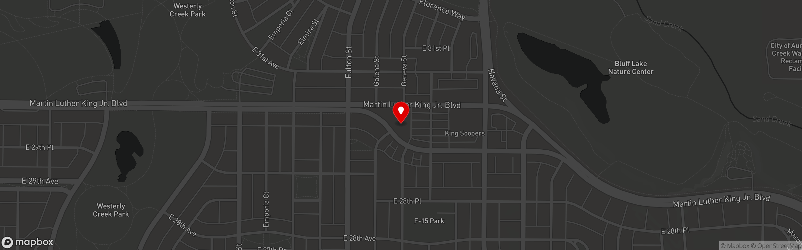 Street map pinning Cattivella in DENVER