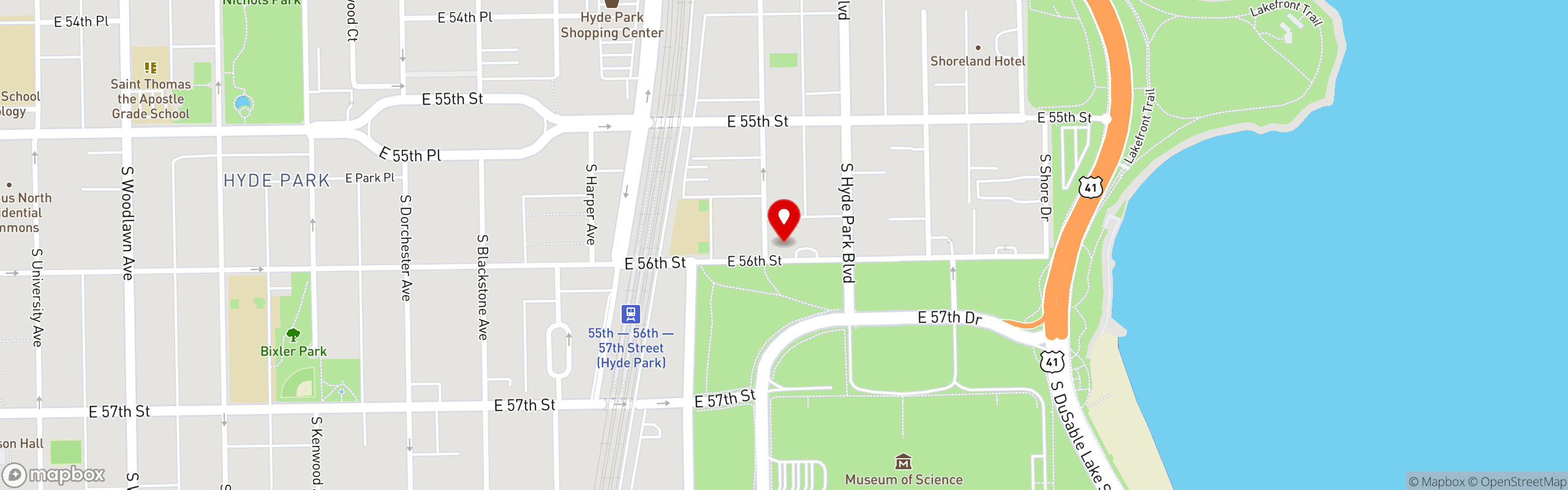Street map pinning Dawn A.M. Eatery in Dawn A.M. Eatery & Bakery