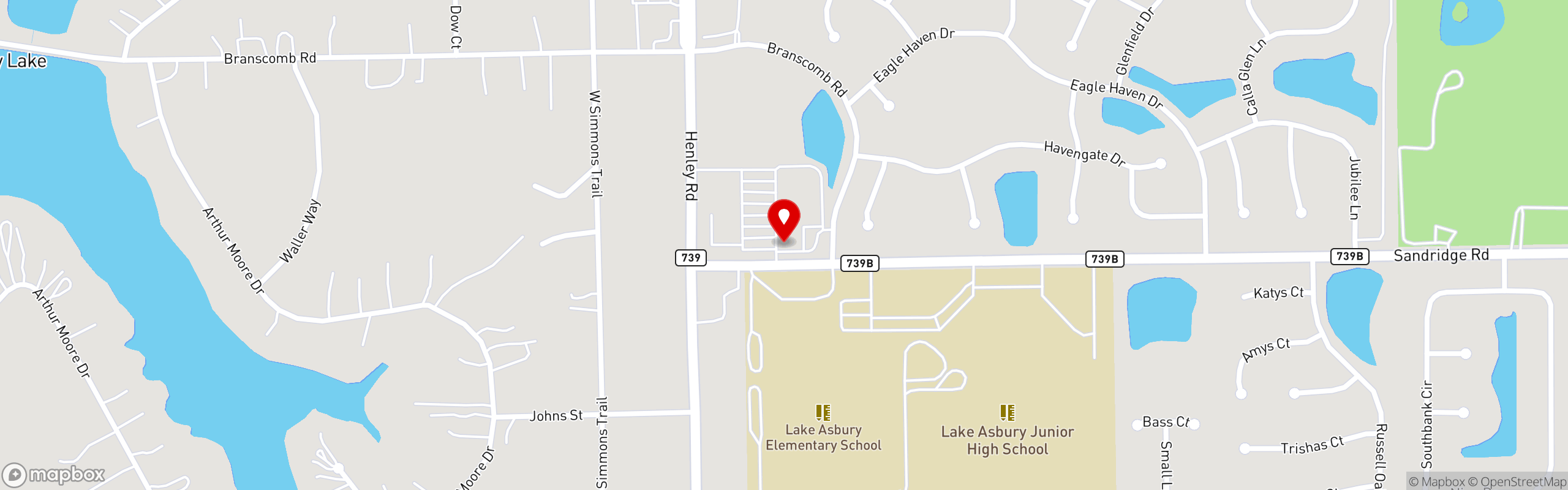 Street map pinning Emangeo's Brick Oven Pizza in Green Cove Springs