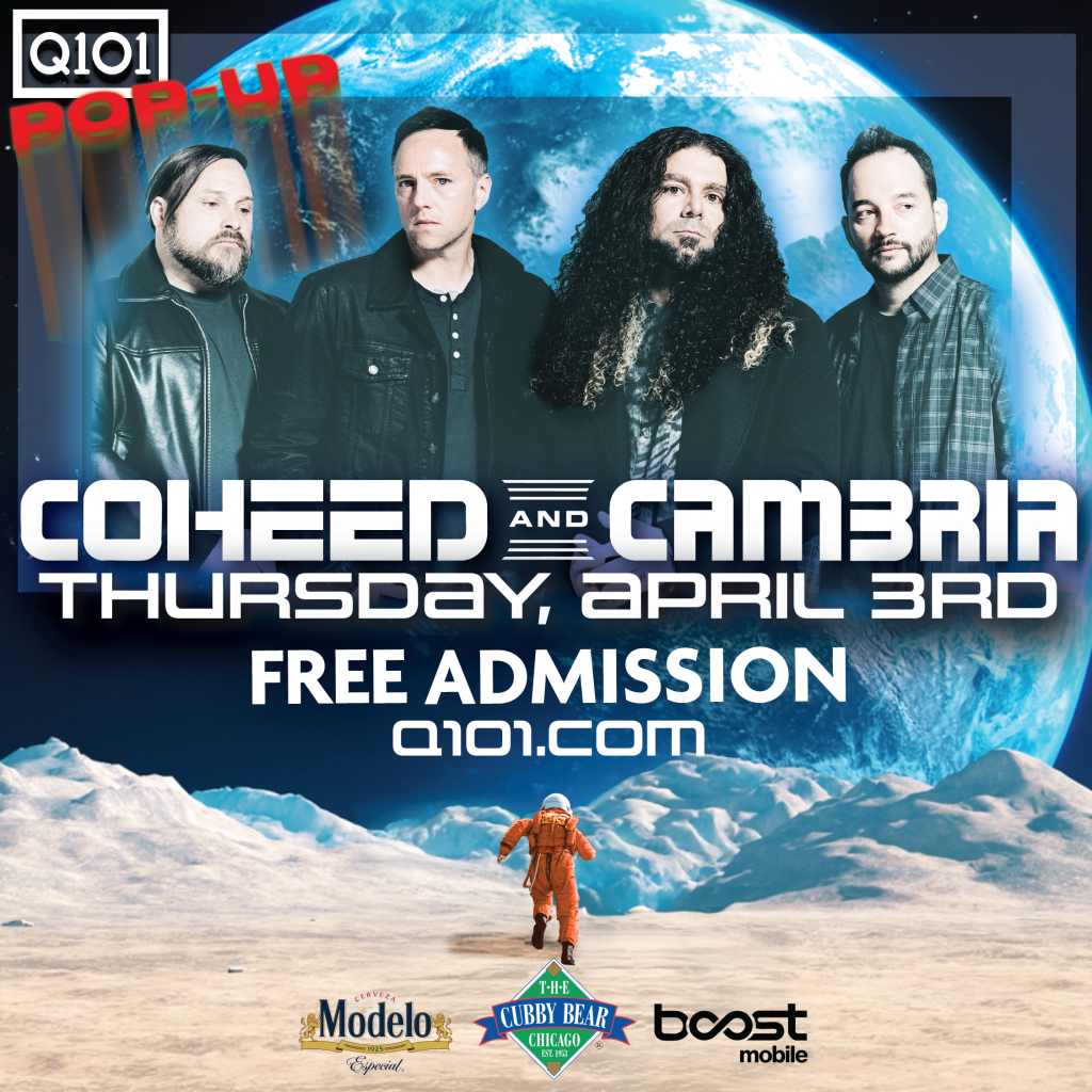 Q101 Pop Up: Coheed and Cambria - The Cubby Bear Chicago