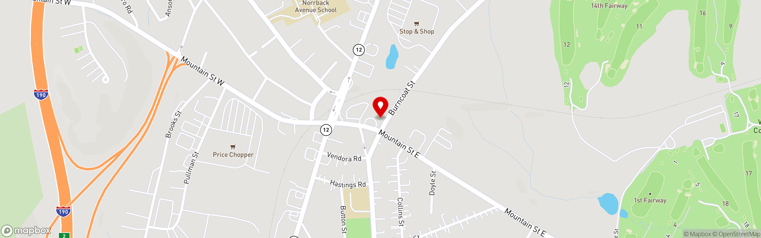 Street map pinning Bushel 'N Peck in Summit