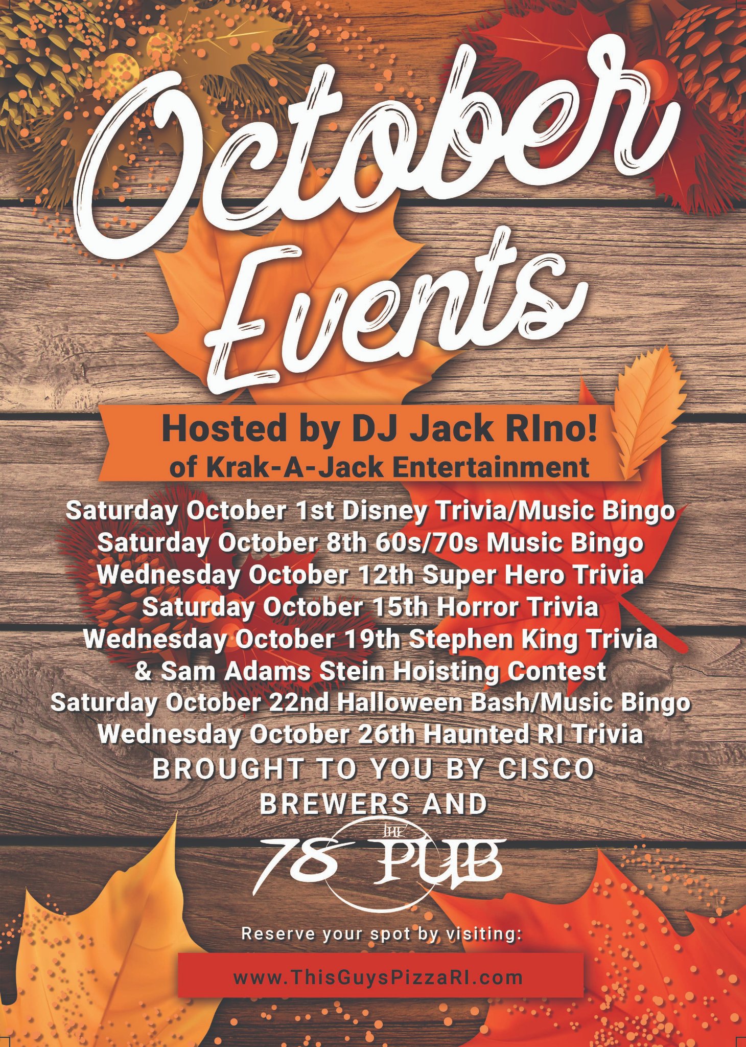 Events The 78 Pub This Guy S Pizza Pizza Restaurant In Johnston Ri Events The 78 Pub This Guy S Pizza Pizza Restaurant In Johnston Ri