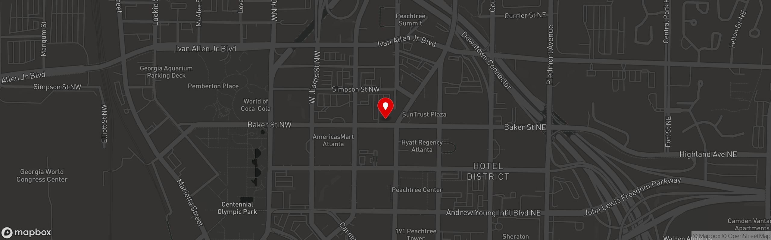 Street map pinning Porfirio's Atlanta in Porfirio's Atlanta