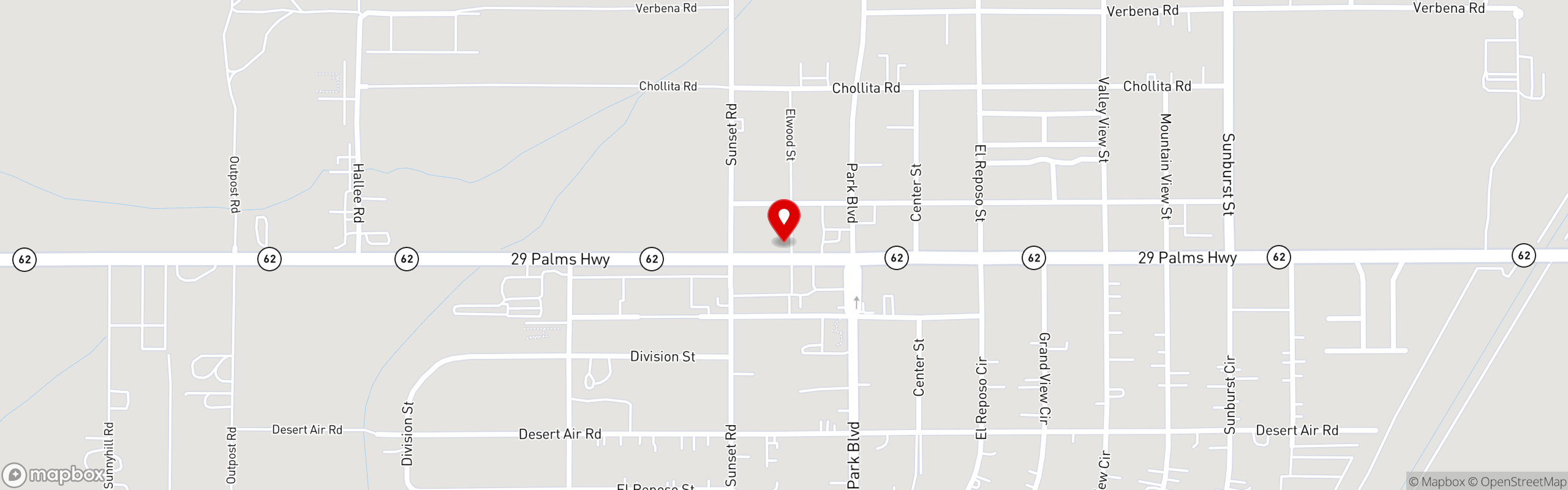 Street map pinning Sky High Pie in Sky High Pie LLC