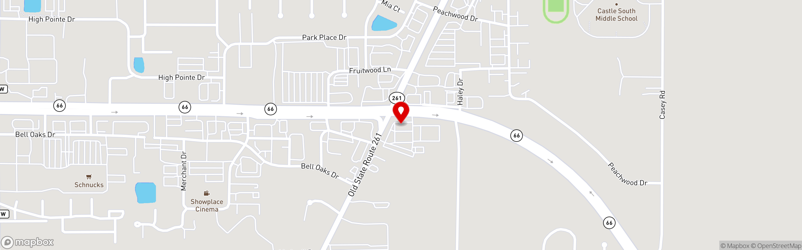 Street map pinning Pizza King | Newburgh, IN (MAIN SITE IS MULTI-LOCATION) in Pizza King | Newburgh, IN