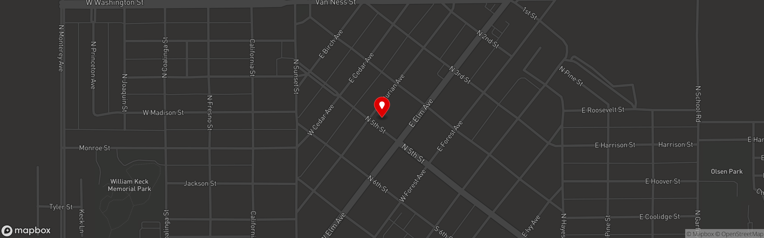 Street map pinning The Salty Pickle in The Salty Pickle