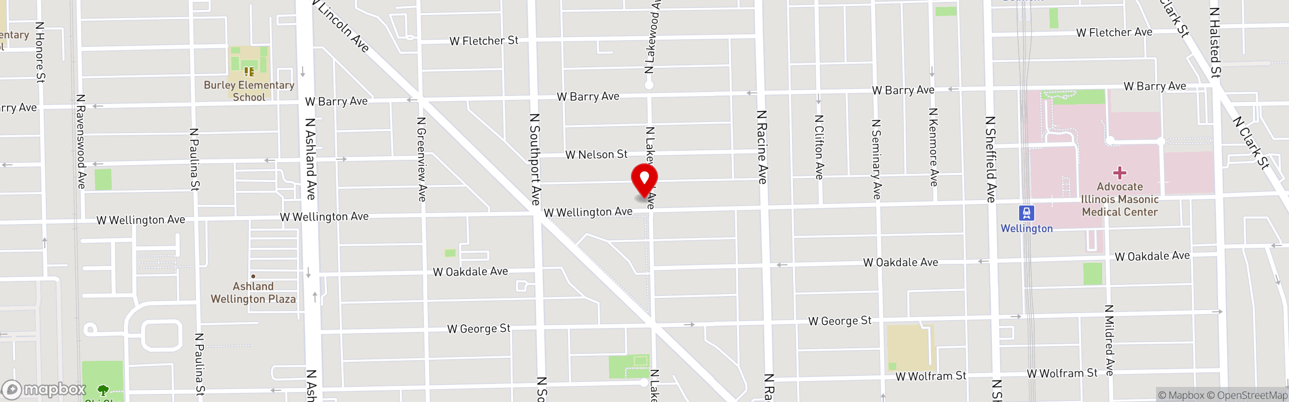 Street map pinning Farm Bar in Farm Bar Lakeview