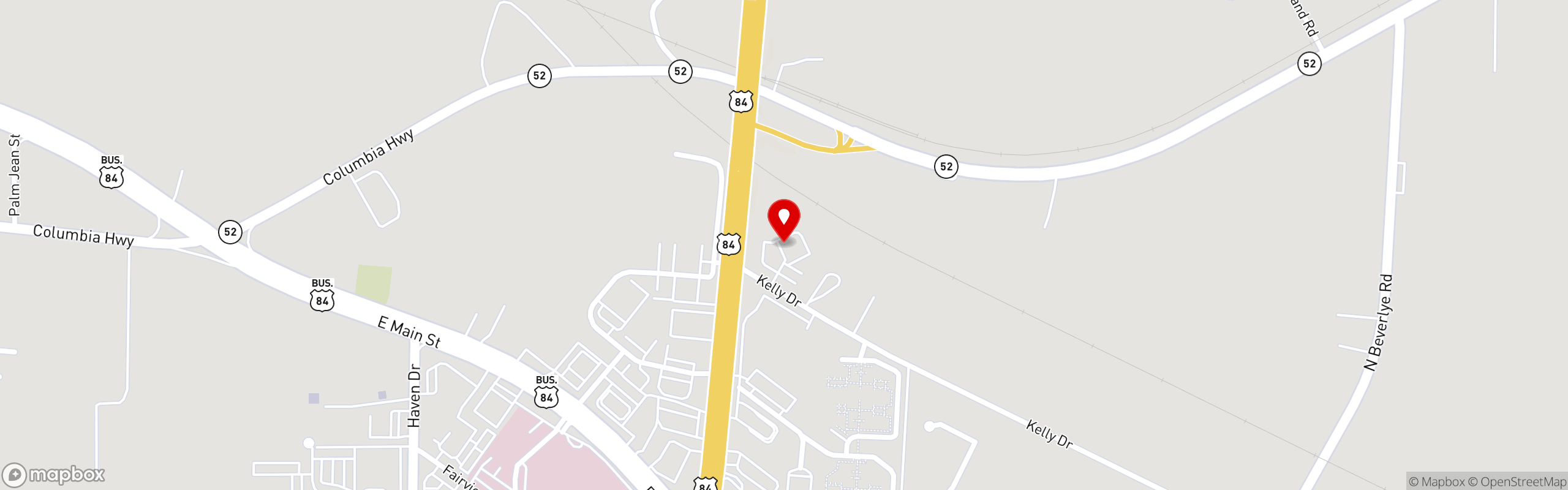 Street map pinning El Rincon Mexican Restaurant in El Rincon