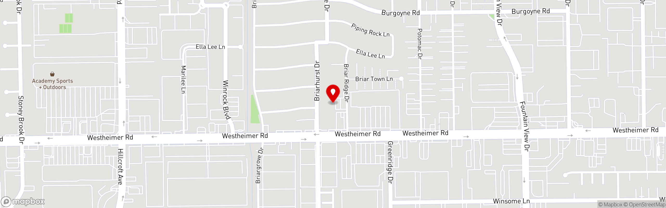 Street map pinning Palazzo's in Palazzo's Cafe - Briargrove