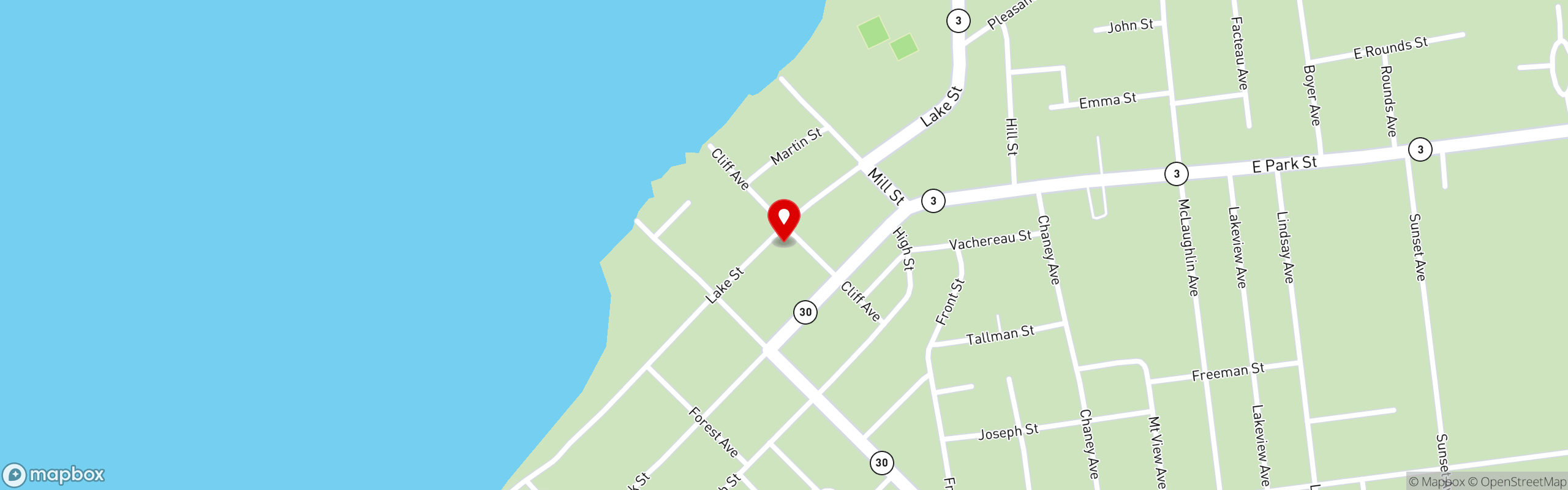 Street map pinning Amado in Amado
