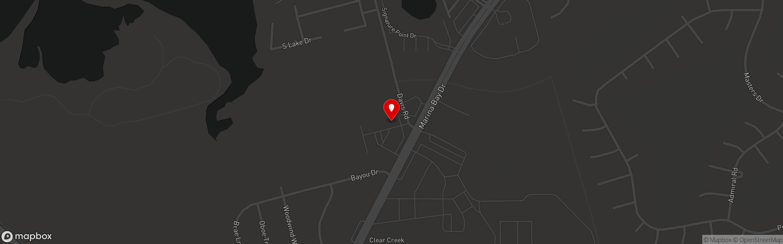 Street map pinning Pizza King League City in Pizza King League City