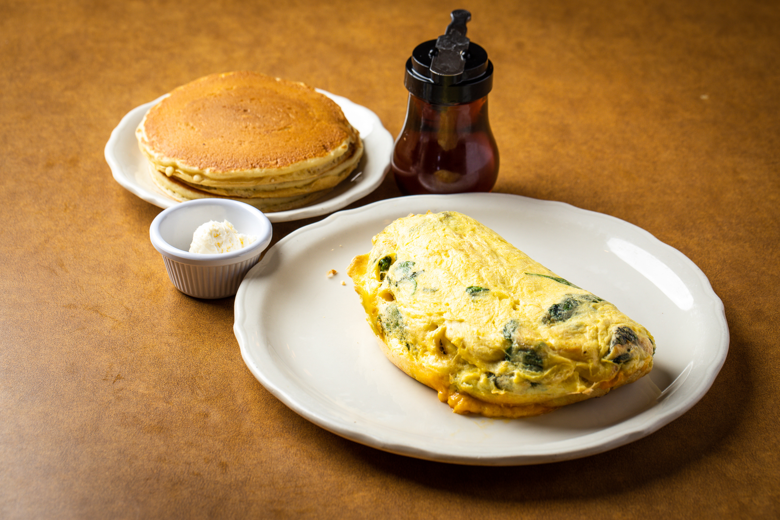 Spinach Omelette Breakfast Sandwich