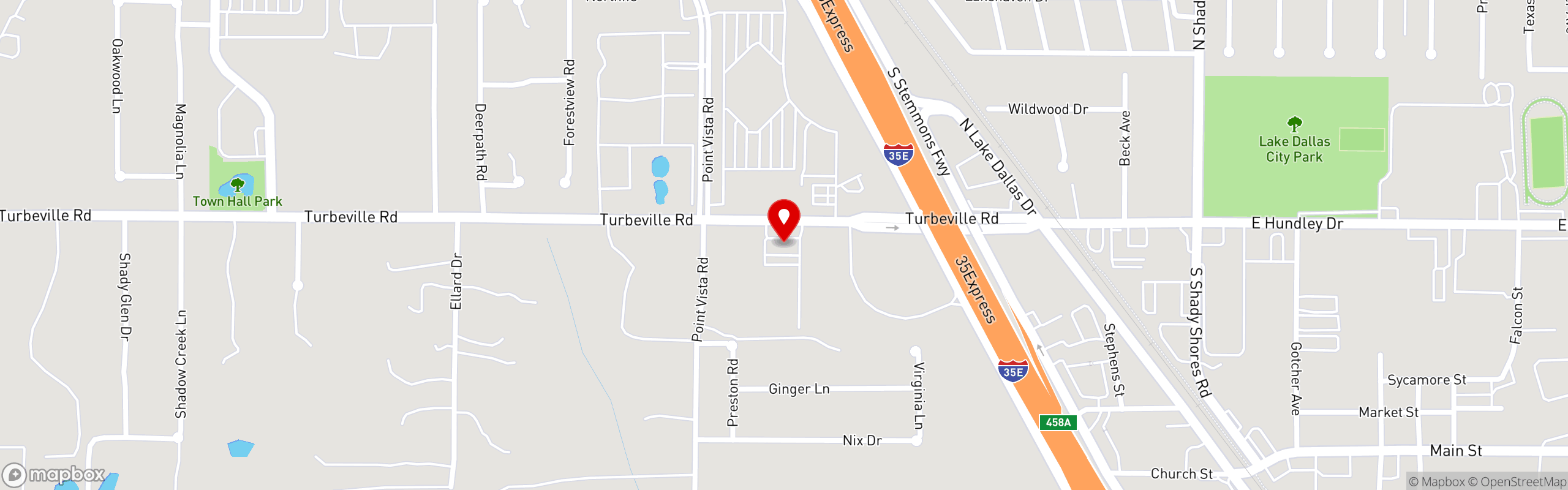 Street map pinning Angelina's Mexican Restaurant in Angelina's Don Louis' Mexican Restaurant - Hickory Creek
