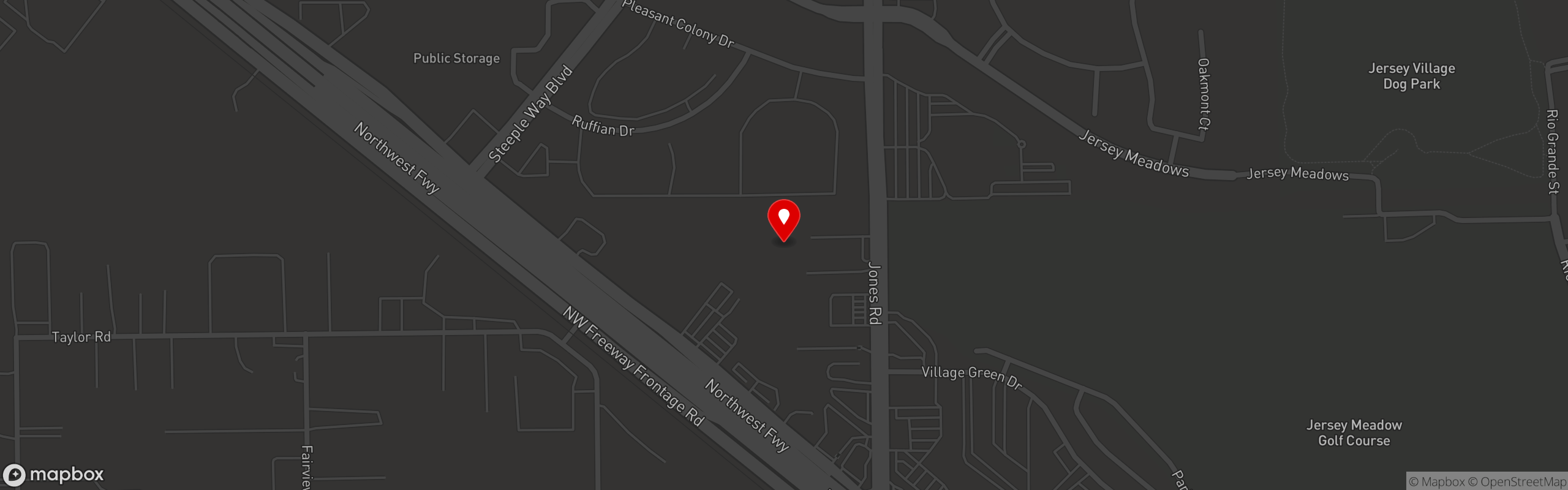 Street map pinning La Argentina Gelato & Coffee in Houston