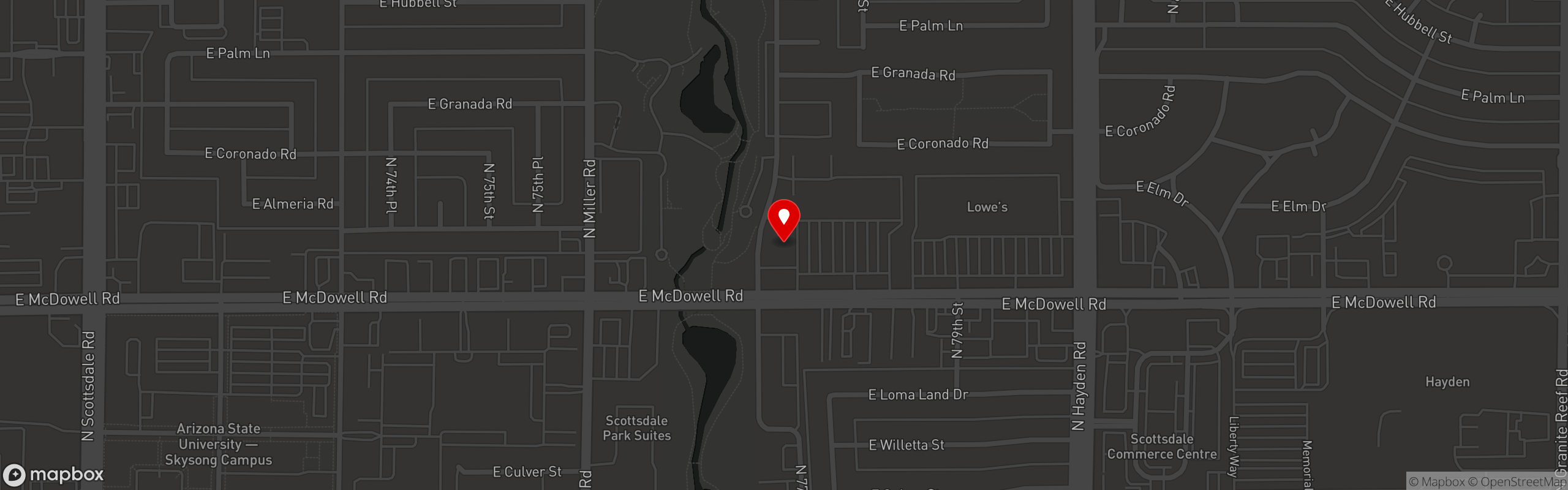 Street map pinning UNiQ Burger in UNiQ Burger