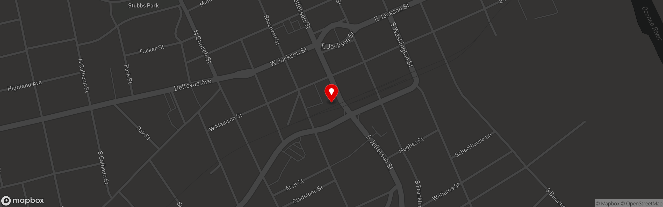 Street map pinning Crooked Finger Brewing in Dublin