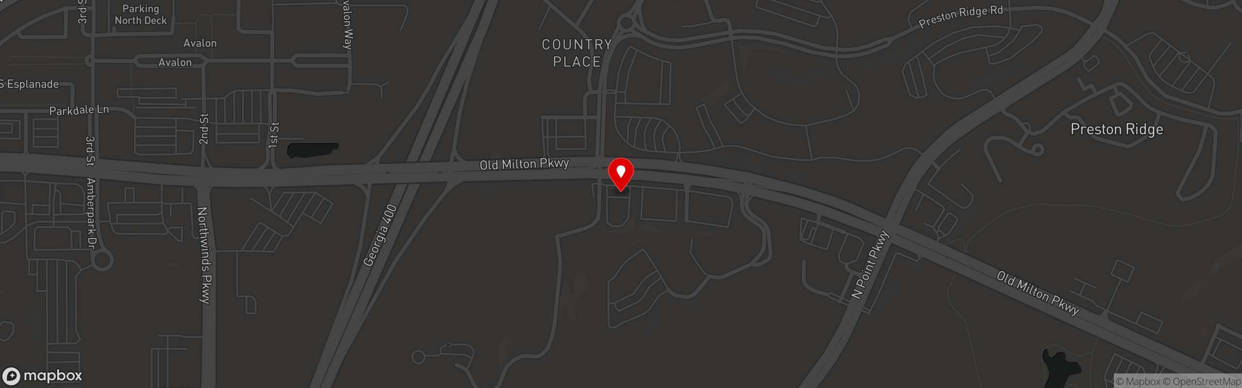 Street map pinning Bezoria in Bezoria - Alpharetta