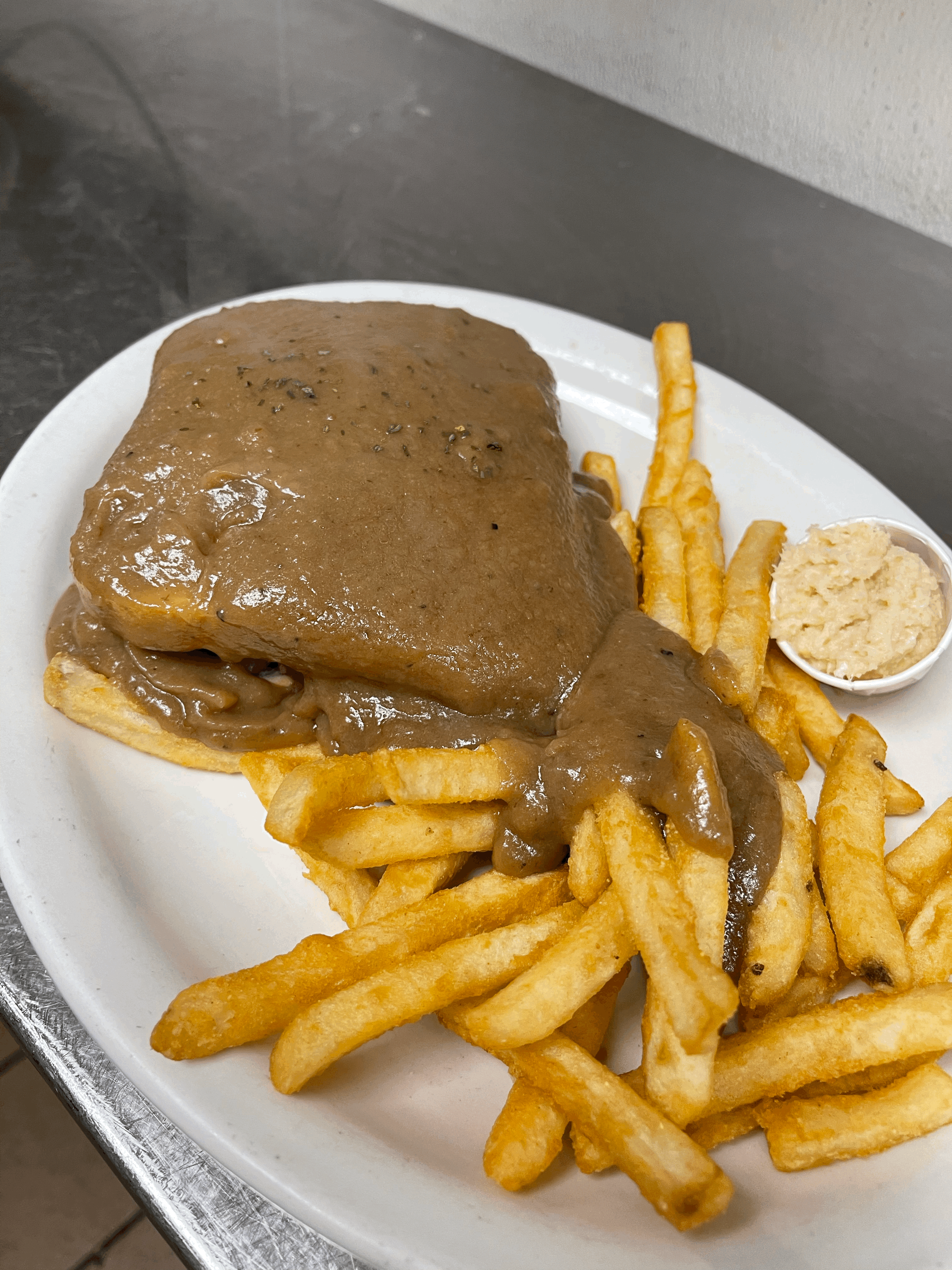 Hot Beef Sandwich - Lisa G Cooks