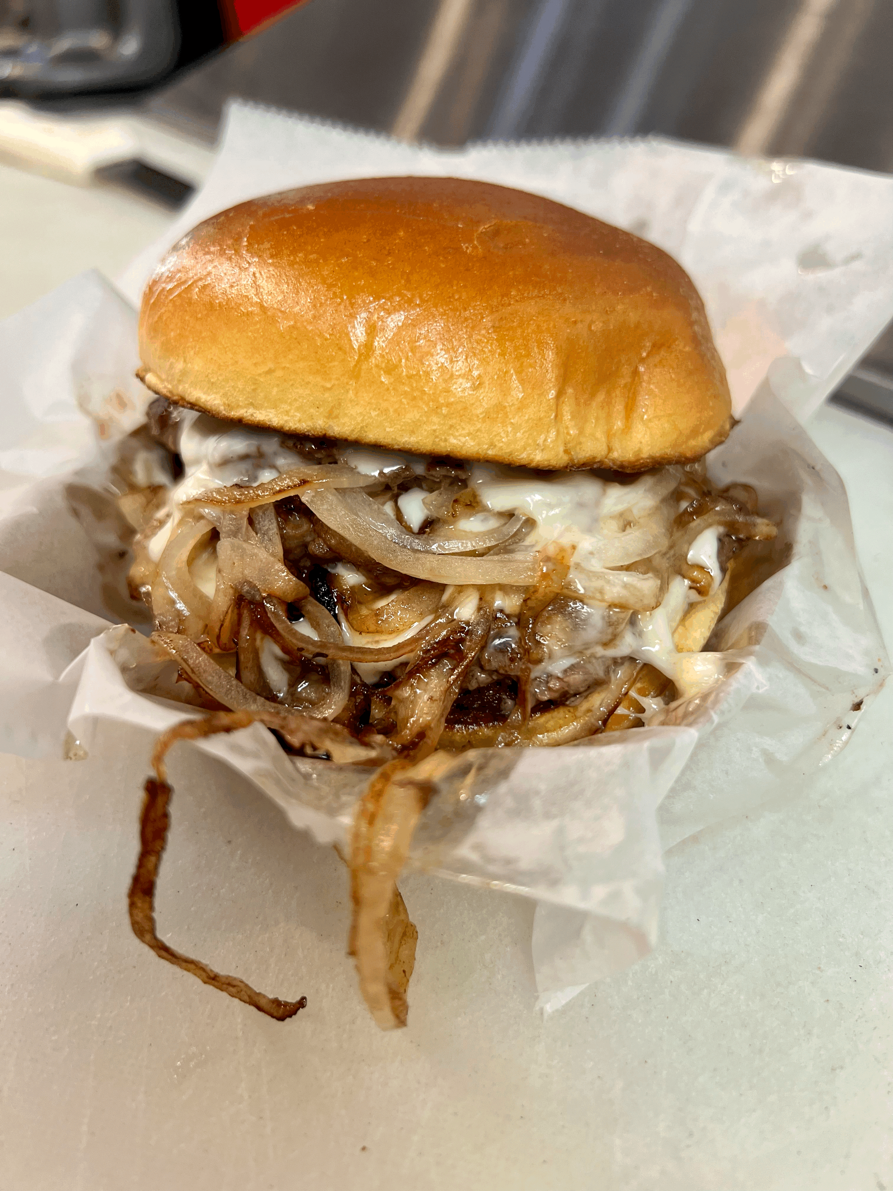 French Onion Burger