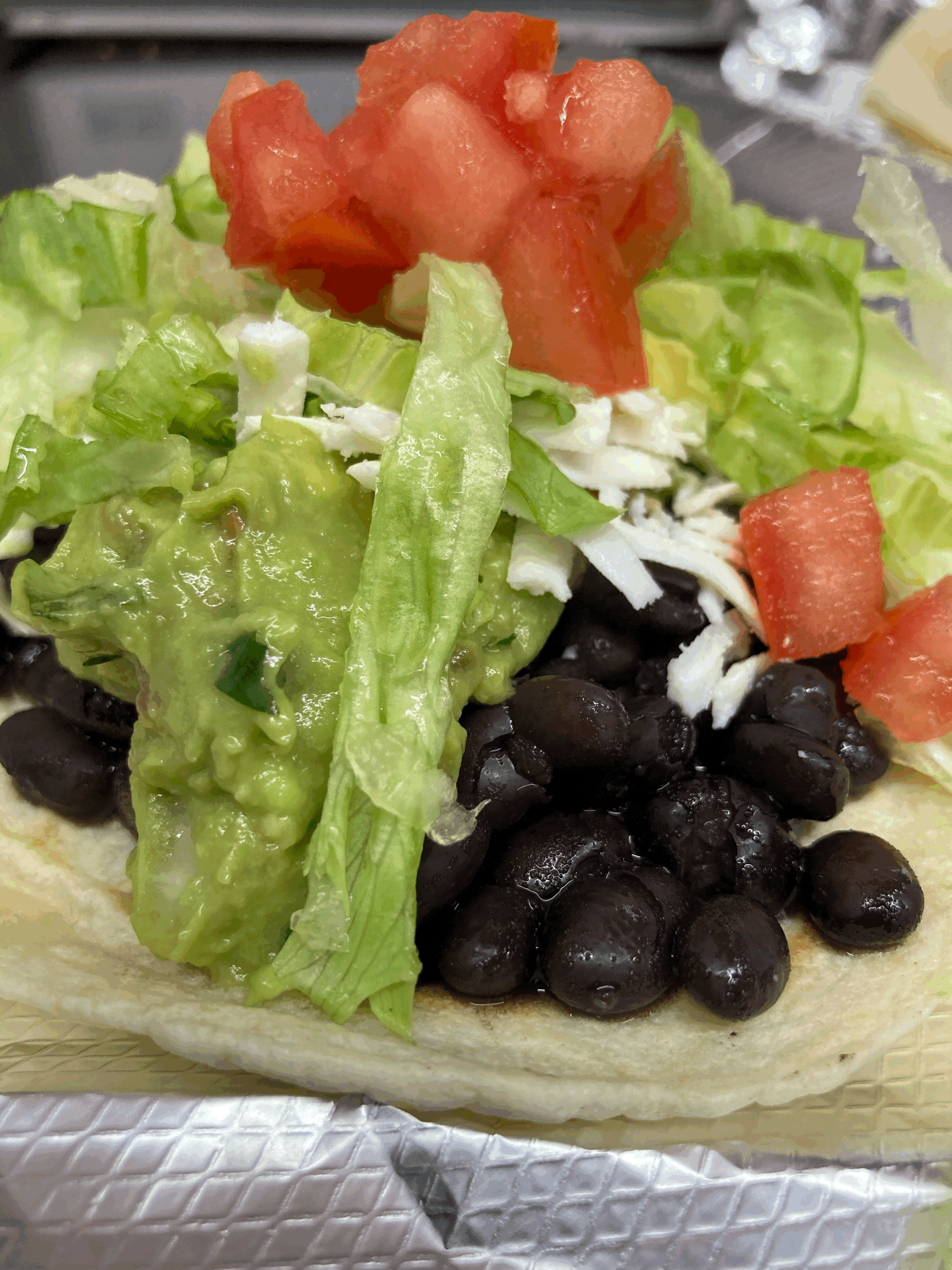 Amazing fresh vegetable in tortilla