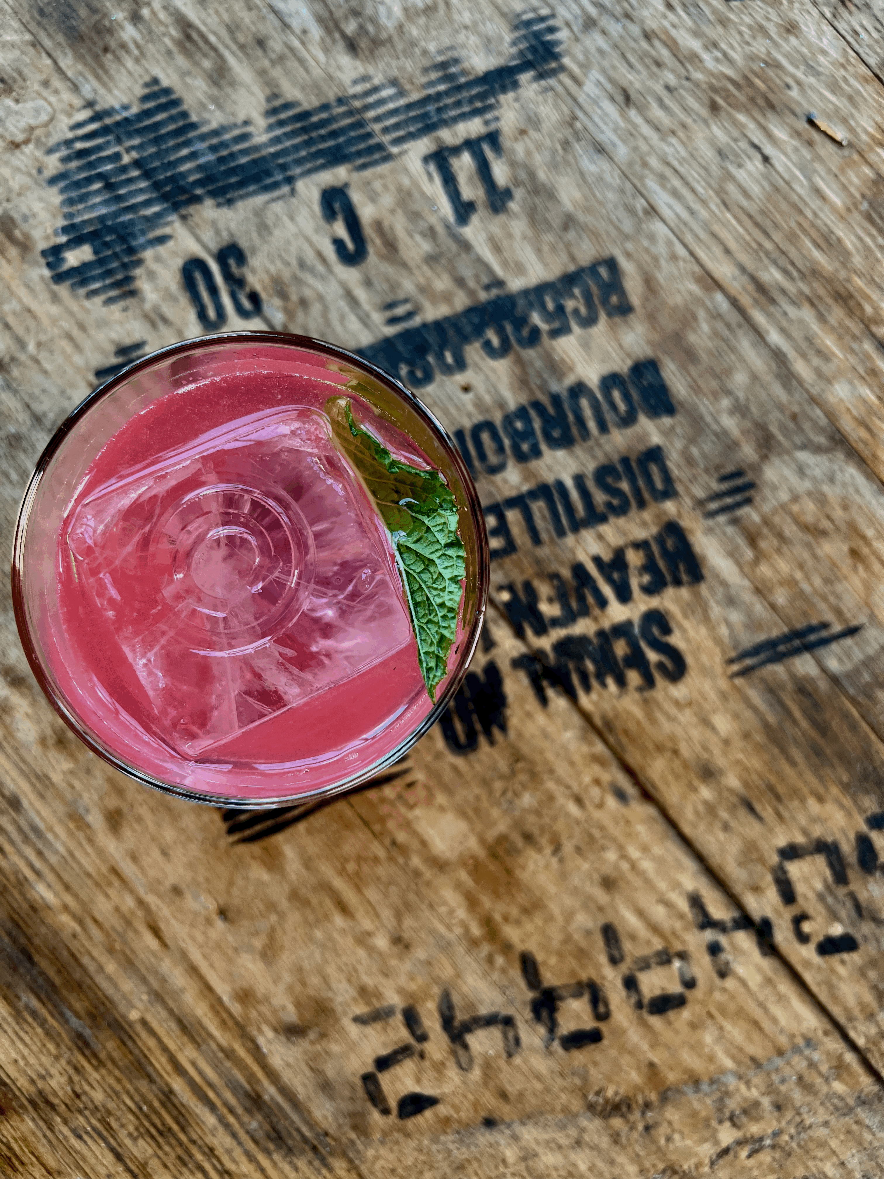 Pretty in pink cocktail