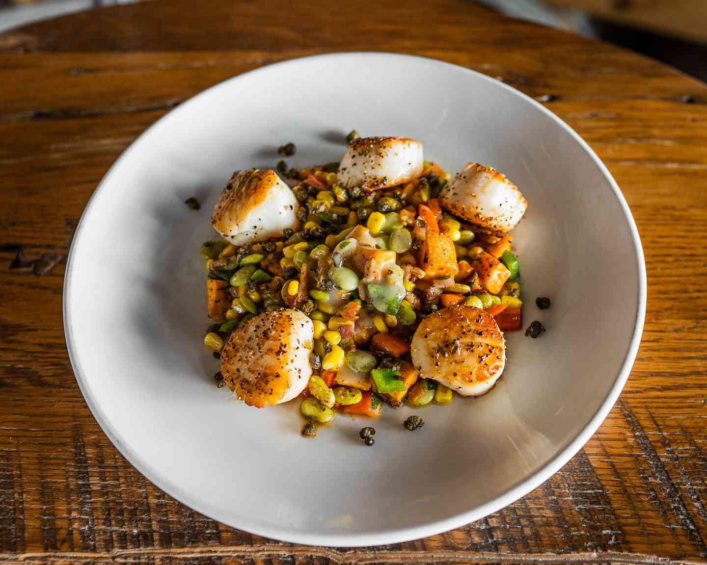 Wood Fired Scallops