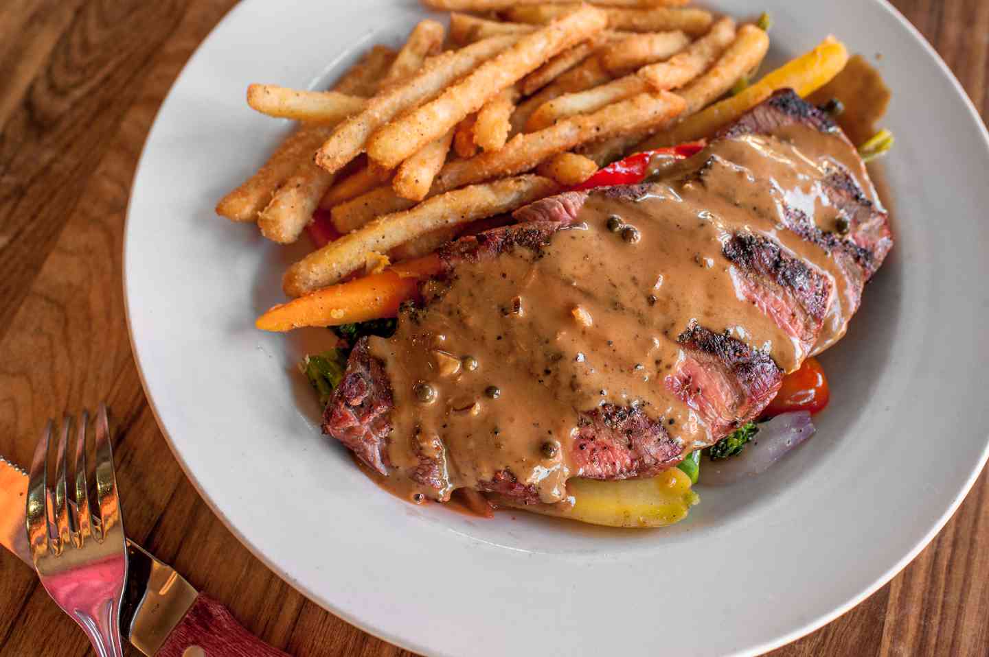 Whiskey Peppercorn Flank Steak