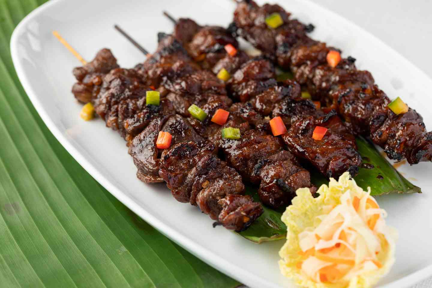 Filipino Pork Barbeque Skewer