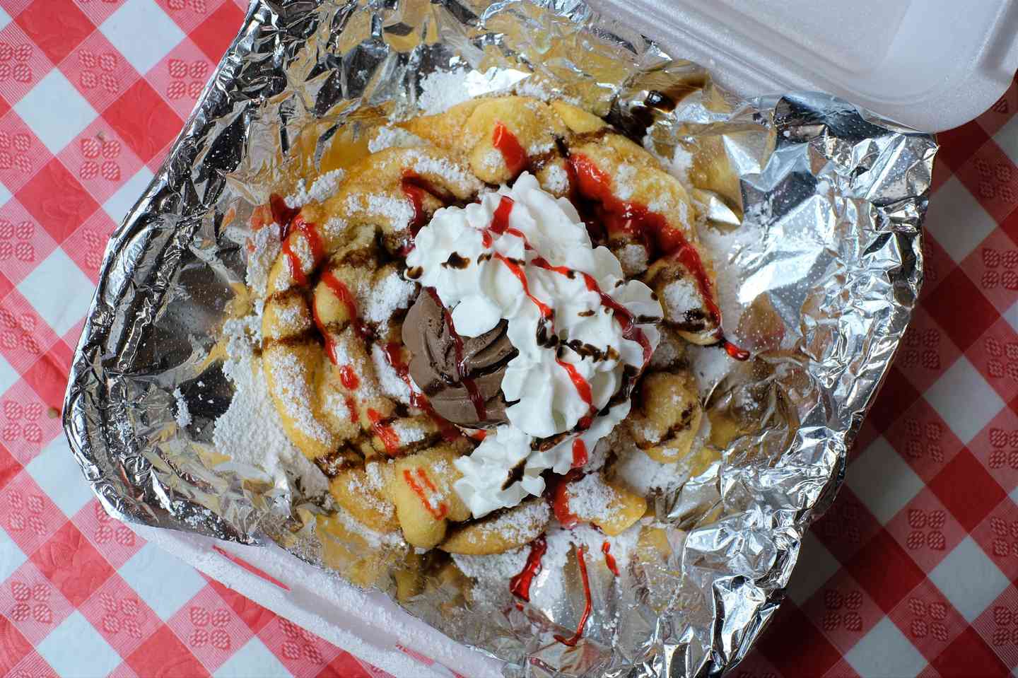 Funnel Cake Sundae