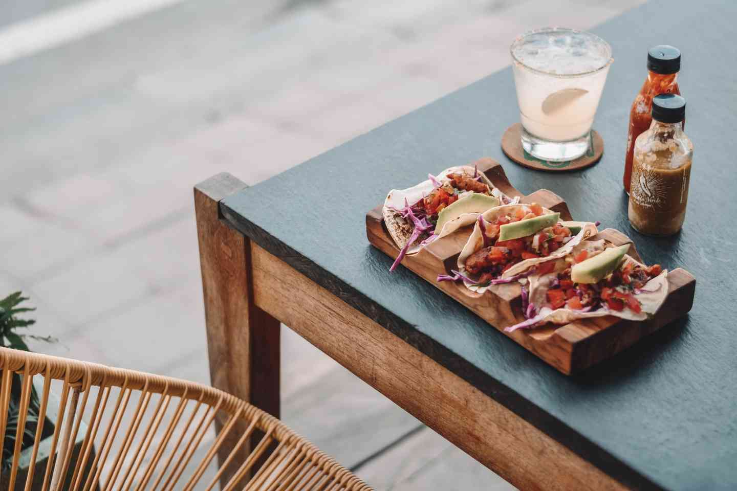 tacos and cocktail