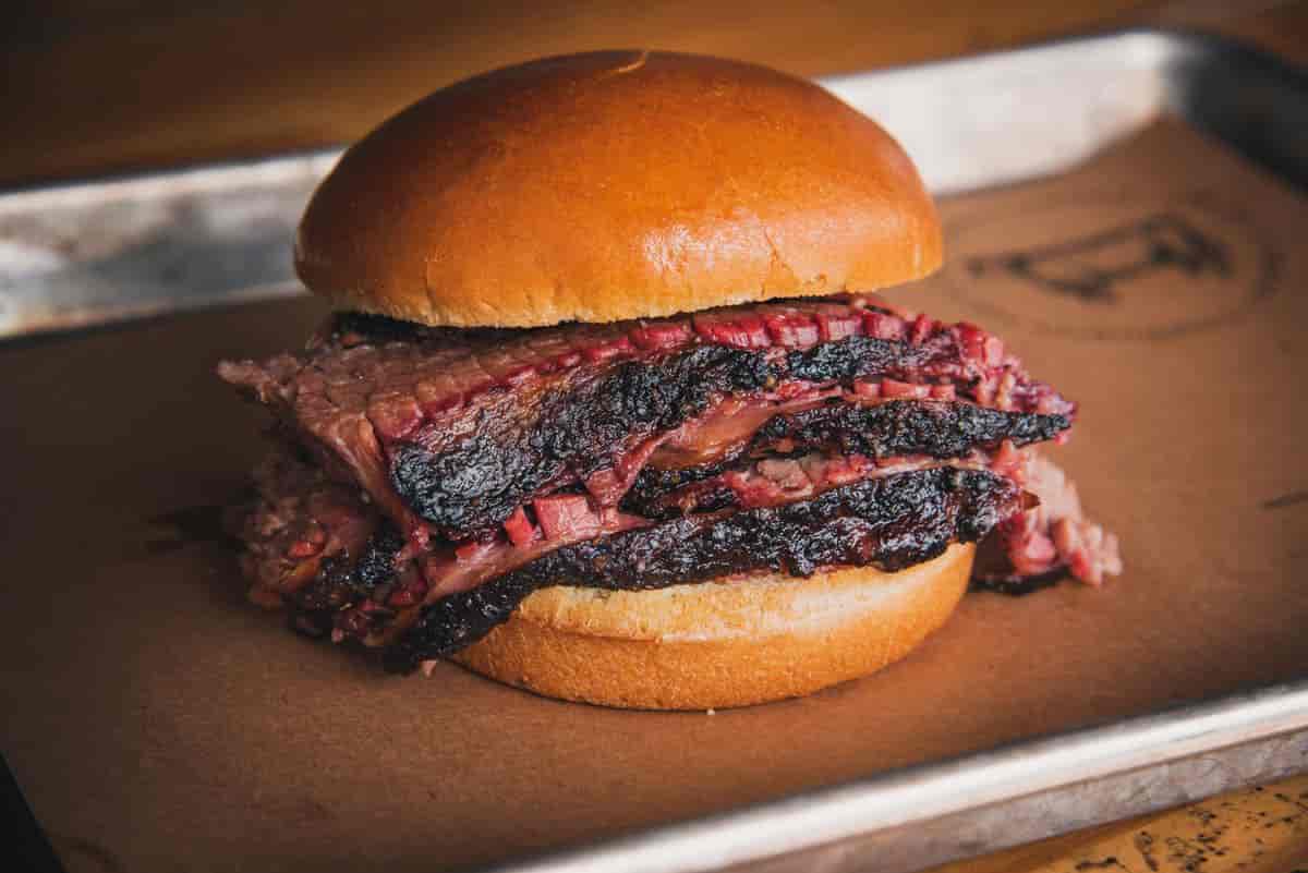 Sliced Brisket Sandwich