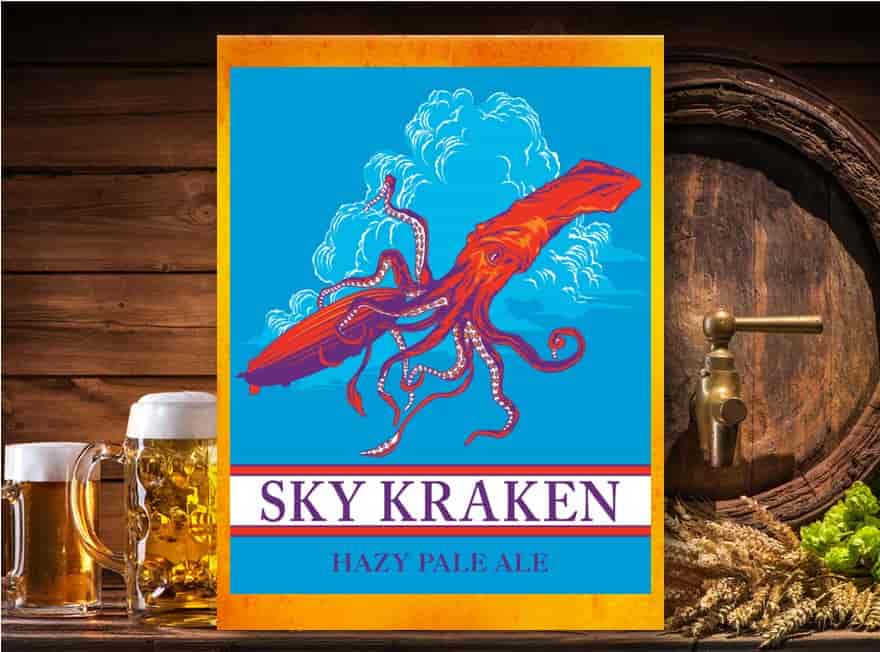 Sky Kraken Hazy Pale Ale Wine, Cocktails & Beer TOGO Tuscano's