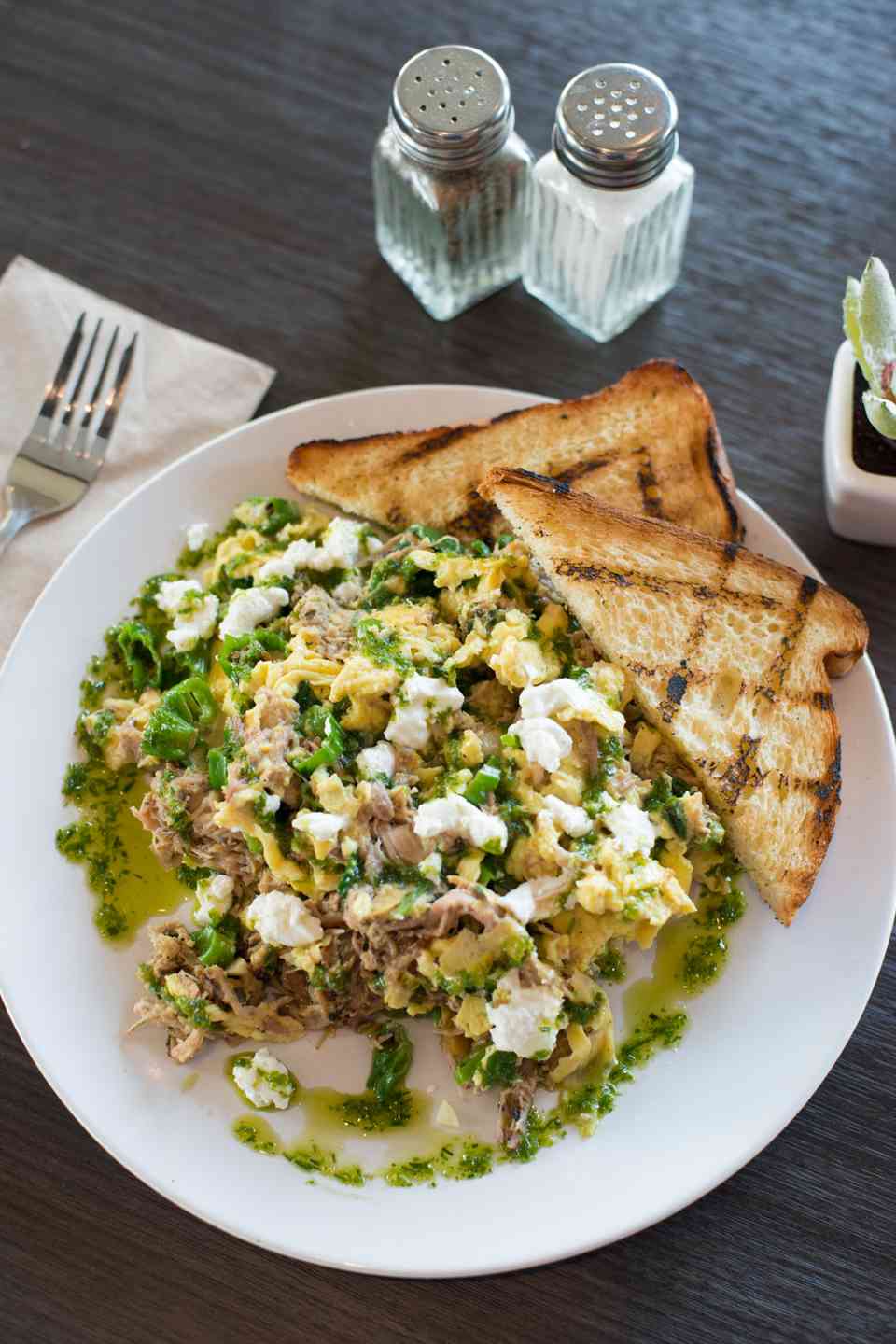 Braised Pork Carnitas Scramble