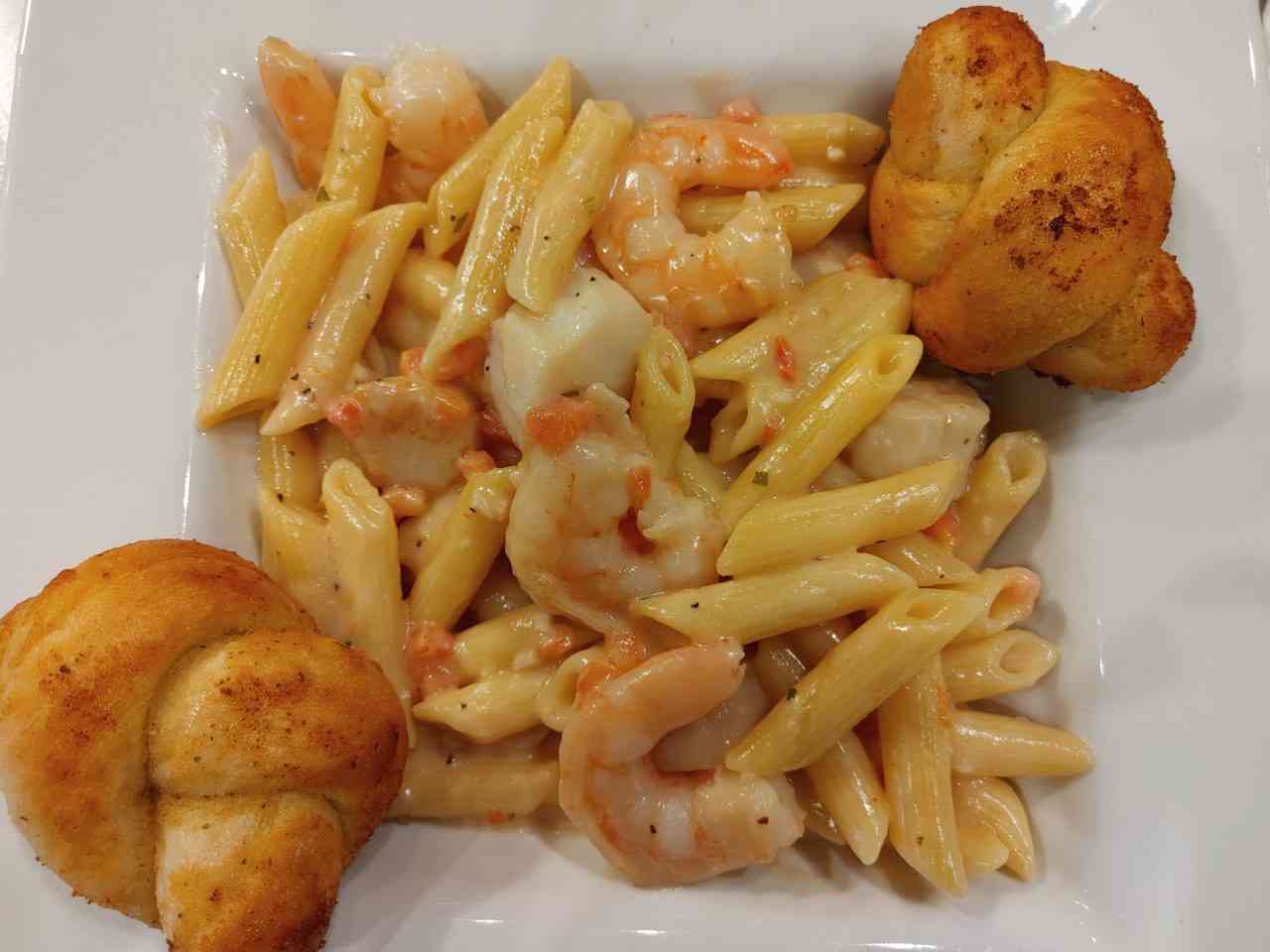 Jack's Sautéed Shrimp & Scallop Combo Over Pasta