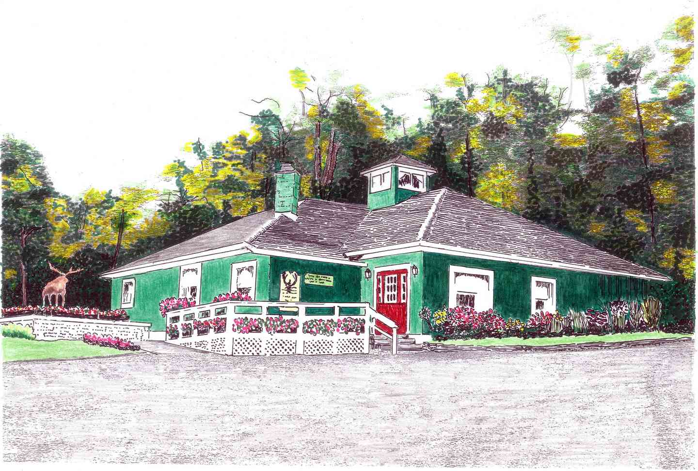 Restaurant drawing