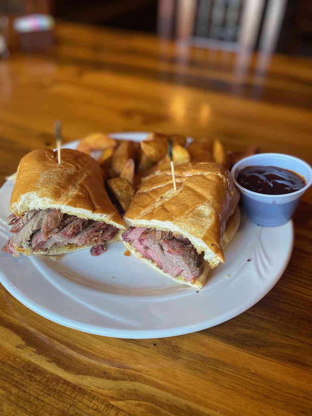 Barbecue Tri-Tip Sandwich
