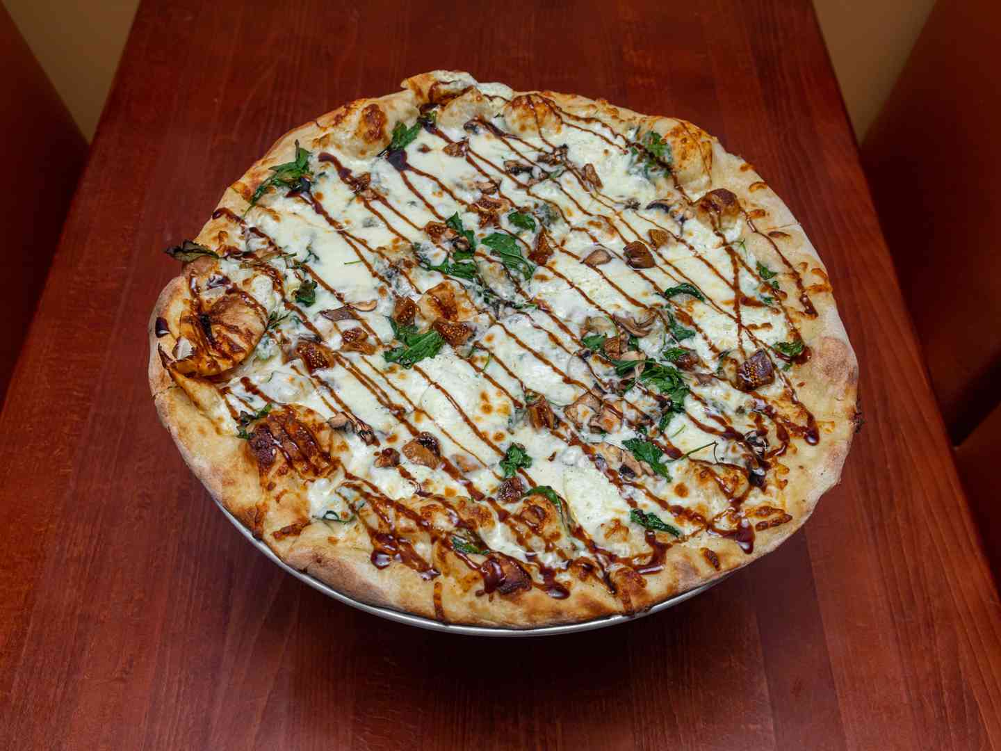 Fig, Mushroom, and Cheese Pizza