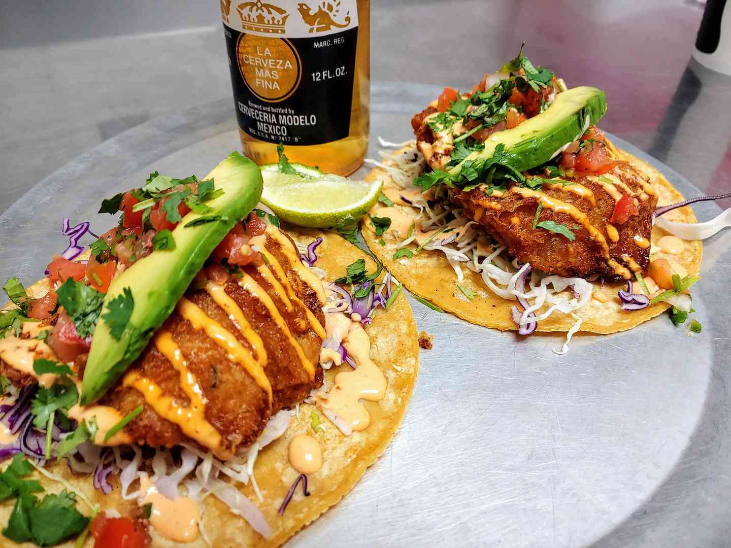 $6.99 Two Baja Fish Taco Plate