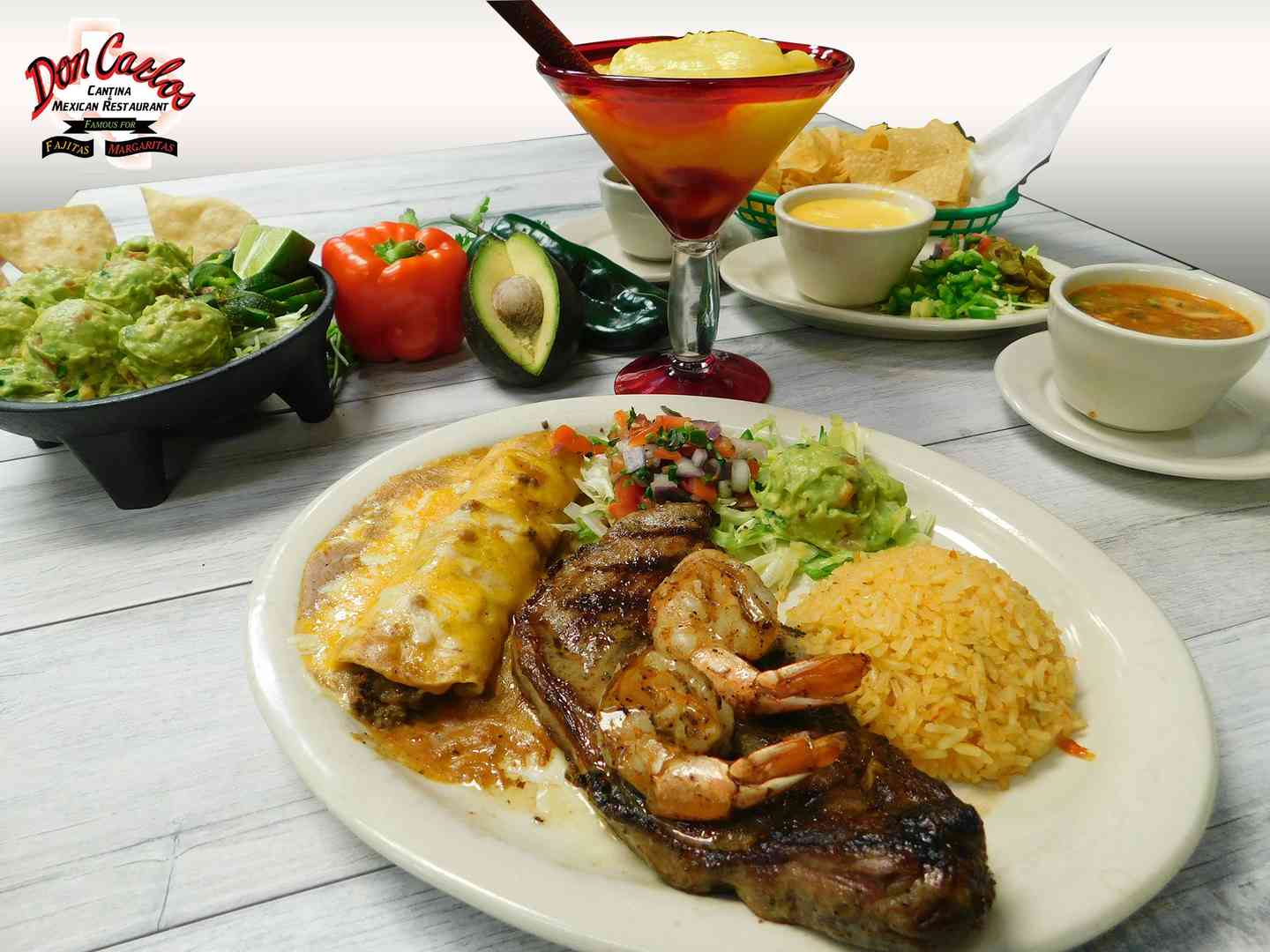 Steak Tampiquño & Shrimp