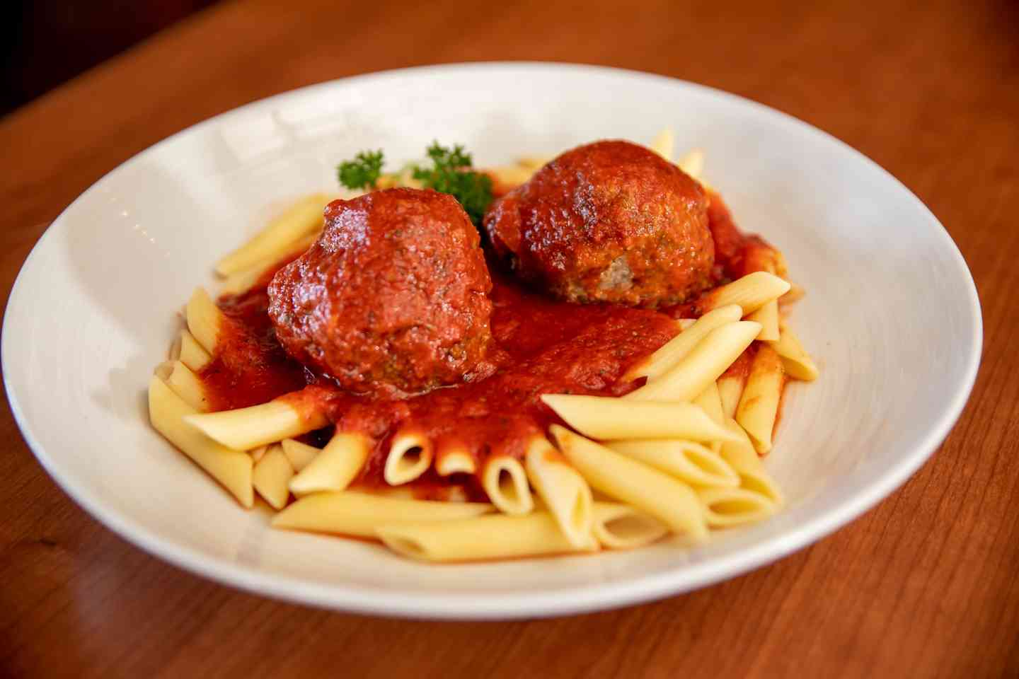 Pasta with Homemade Meatballs