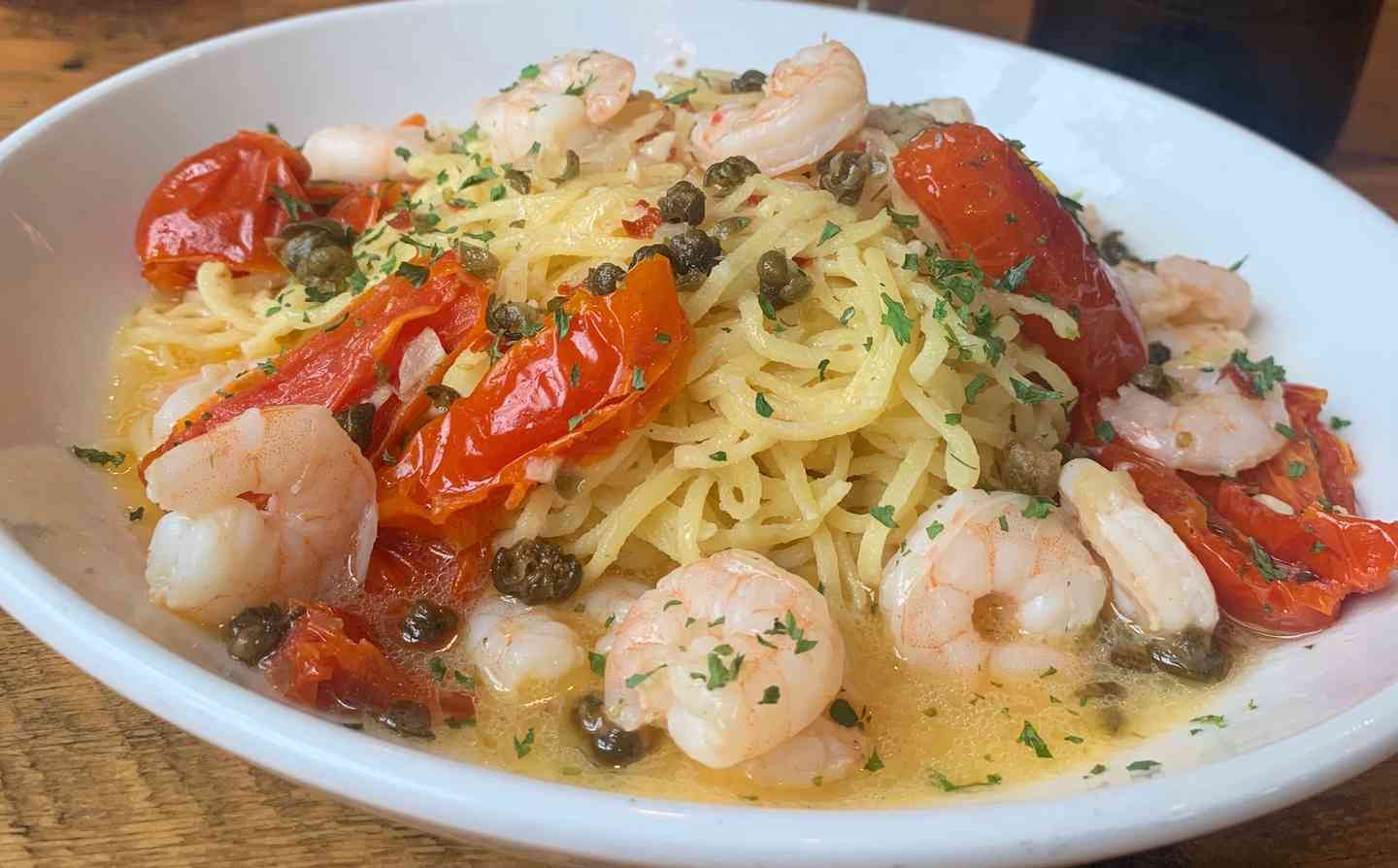 House Made Linguini & Shrimp Scampi