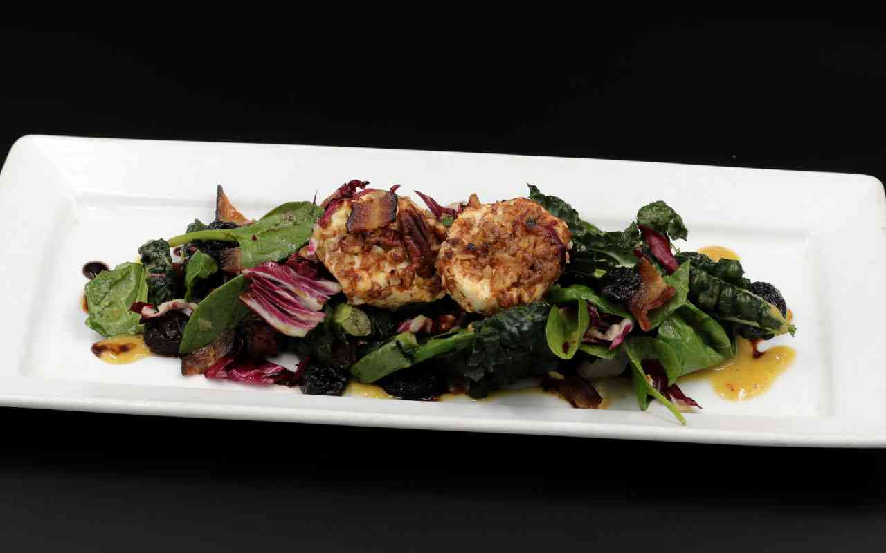 Pecan Crusted Goat Cheese Salad