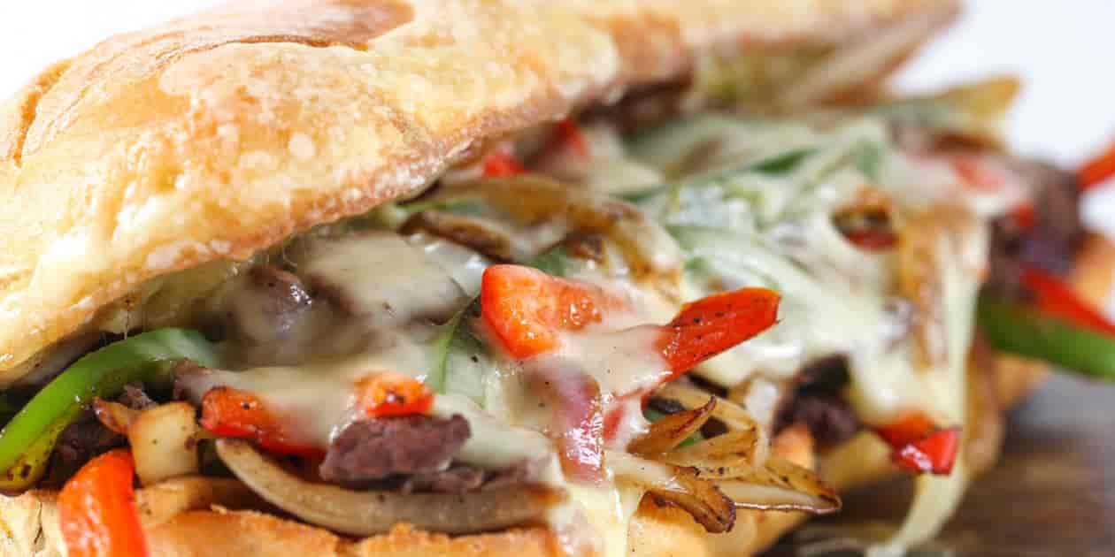 Famous Philly Cheesesteak Sandwich